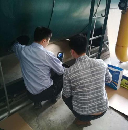 亞泰光電MIE系列內(nèi)窺鏡在燃?xì)忮仩t現(xiàn)場(chǎng)檢測(cè)中獲客戶力贊